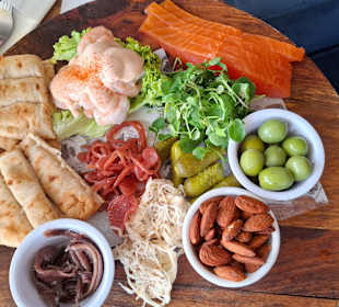 Seafood-Platte im Pub Trafalgar tavern 