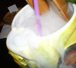 Spezielle Drinks mit Rauch