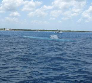 Noch ist das Boot schlecht zu sehen