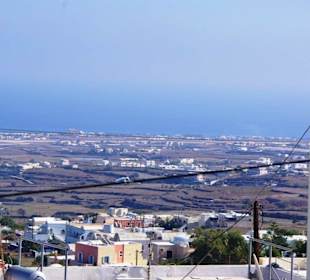 Santorin selbst im Bild Landschaft, Stadt