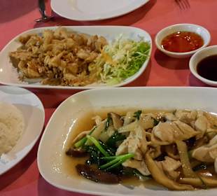 Fried chicken mit Knobi & chicken mit Sojasauce