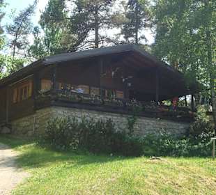 Blockhütte im Naturpark