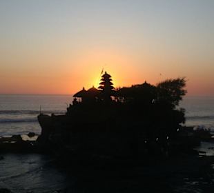 Tempelanlage beim Sonnenuntergang