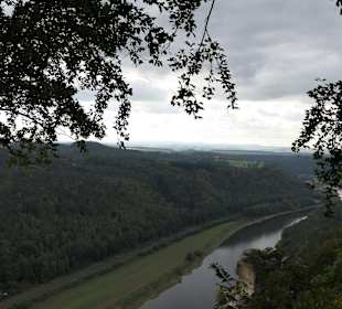 Basteiblick auf die Elbe