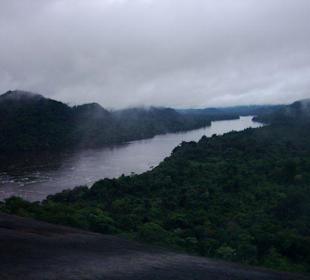 View to Rio Caura from a meadow in the rain forest
