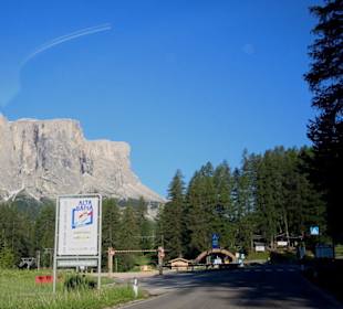 Corvara Straße zum Grödner Joch