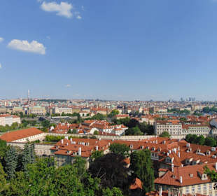 Blick von der Burg auf Prag