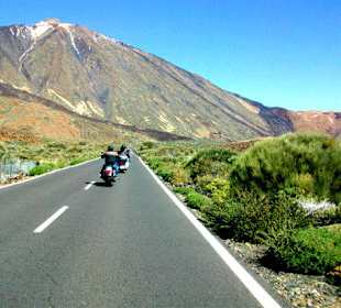Harley Davidson Motorräder am Teide
