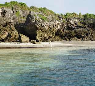 Schöne Landschaft auf dem zum Riff