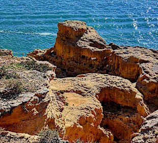 Ausblick Carvoeiro Boardwalk