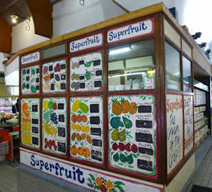 Verkaufsstände im englischen Markt