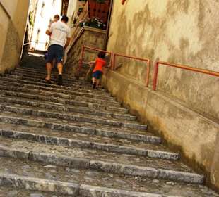 Bergdorf Timau im Dorfkern