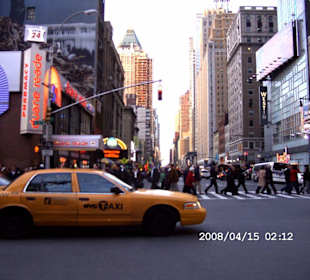 Gelbes Taxi in NY