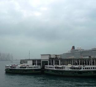 Star Ferry Pier at TST starting of harbour cruise 
