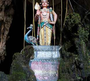 Hinduistyczny posążek w Kuala Lumpur