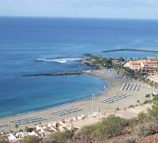 Blick auf Strand von Los Christianos