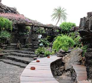 Von Manrique angelegter Garten