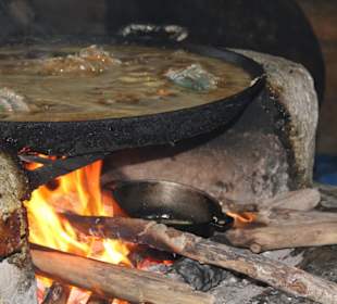 Zubereitung eines Papageifisch