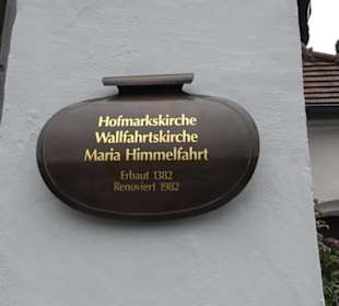 Hofmarkskirche Wallfahrtskirche Mariä Himmelfahrt