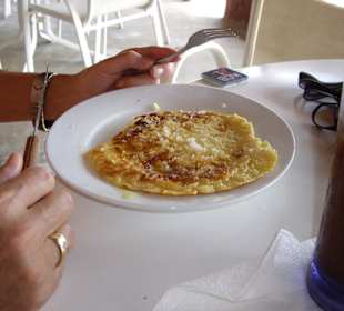 Pan Cake, mit Butter und Zucker