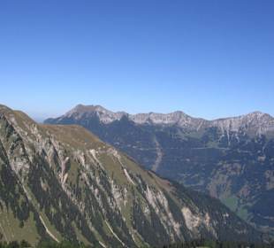 Ausblick während dem Flug