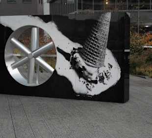 Kunstwerk auf dem Highlinepark