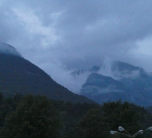 Blick von der Terrasse der L´Osteria al Parco
