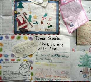 Briefwand bei Santa Claus