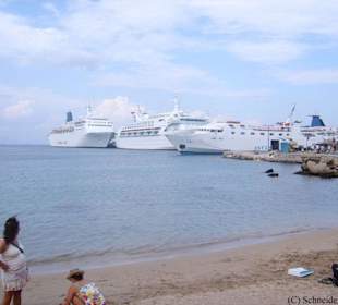 Der Hafen von Rhodos