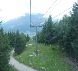 Blick aus der 4-er Kabine der Wankbahn