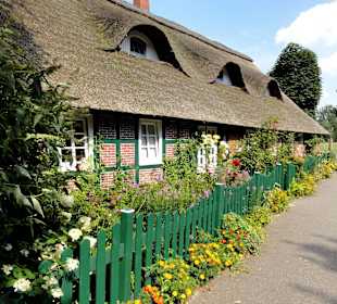 Blocklander Bauernhäuser am Wümmedeich
