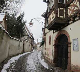 Altstadt Wissembourg im Winter