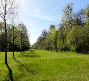 Garten- und Teichlandschaft in der Peripherie