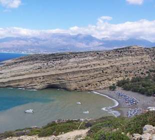 Matala Beach von oben
