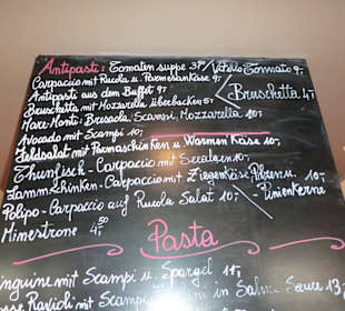 Speisekarte Amtipasta