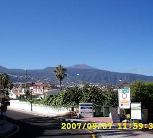 Blick von La Paz zum Pico del Teide