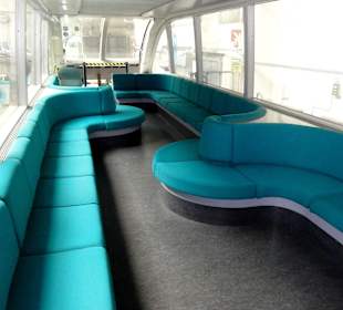 Sitzplätze im ersten "Transrapid"