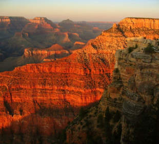 Letzte Sonnenstrahlen am South Rim