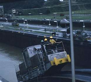 Eine Diesellokomotive aus der Nähe