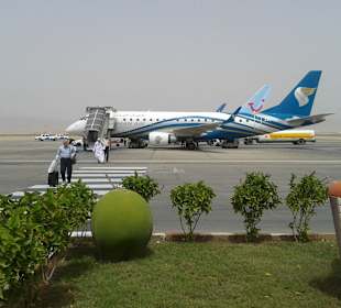 Ankunft in Salalah mit Oman Air