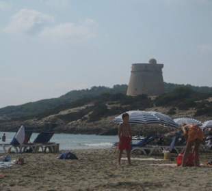 Strandabschnitt am Ende