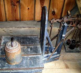 Pudagla, wnętrze wiatraka