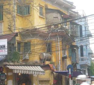 Oberleitungen in Hanoi