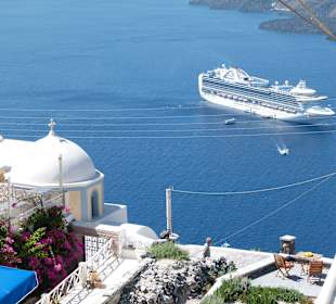 In Thira am frühen Morgen