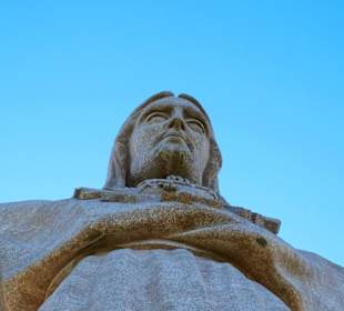 Statue von oben gesehen