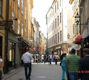 Gasse in der Altstadt von Stockholm (Gamla Stan)