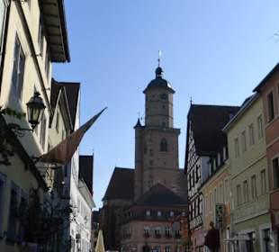 Die Kirche in der Altstadt von Volkach