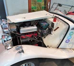 Blick unter die Motorhaube