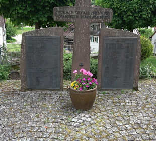 Kriegerdenkmal an der Kirche Dießen
