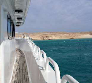 Du bateau avant d arriver a orange bay